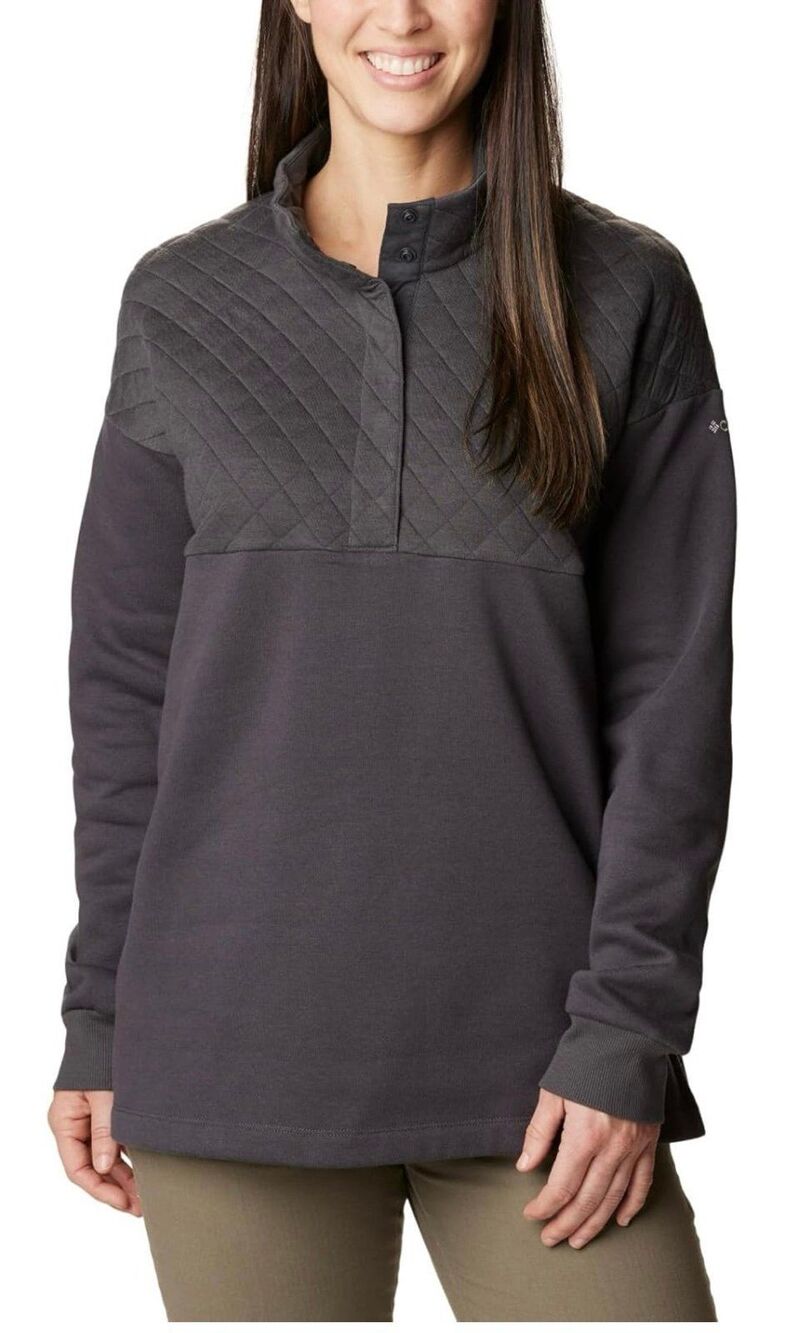 Columbia Women's Hart Mountain Quilted 1/2 Snap Sweater Size Small #561